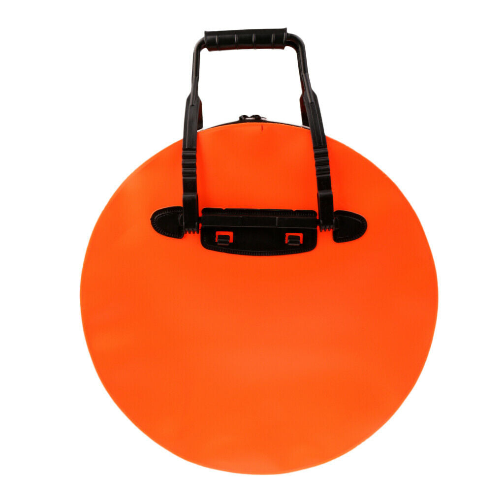 Fishing Tackle Bag EVA Fish Bucket Handbag Waterproof Fish Package Orange S