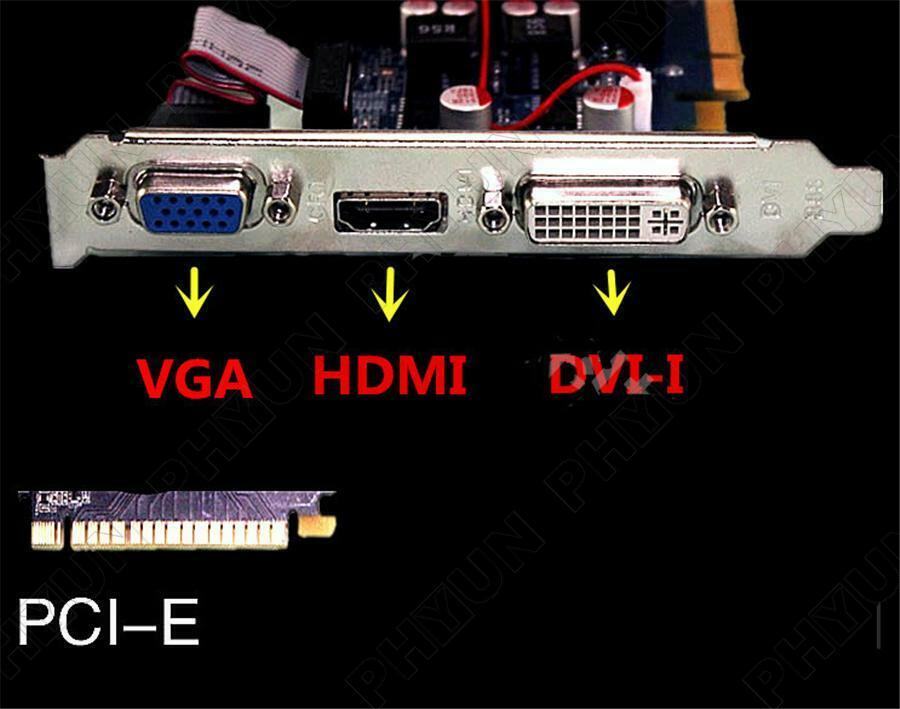 PCI-E GT730 2GB Graphics Card 64Bit DDR3 GT 730 2G D3 DVI VGA Game Video Cards