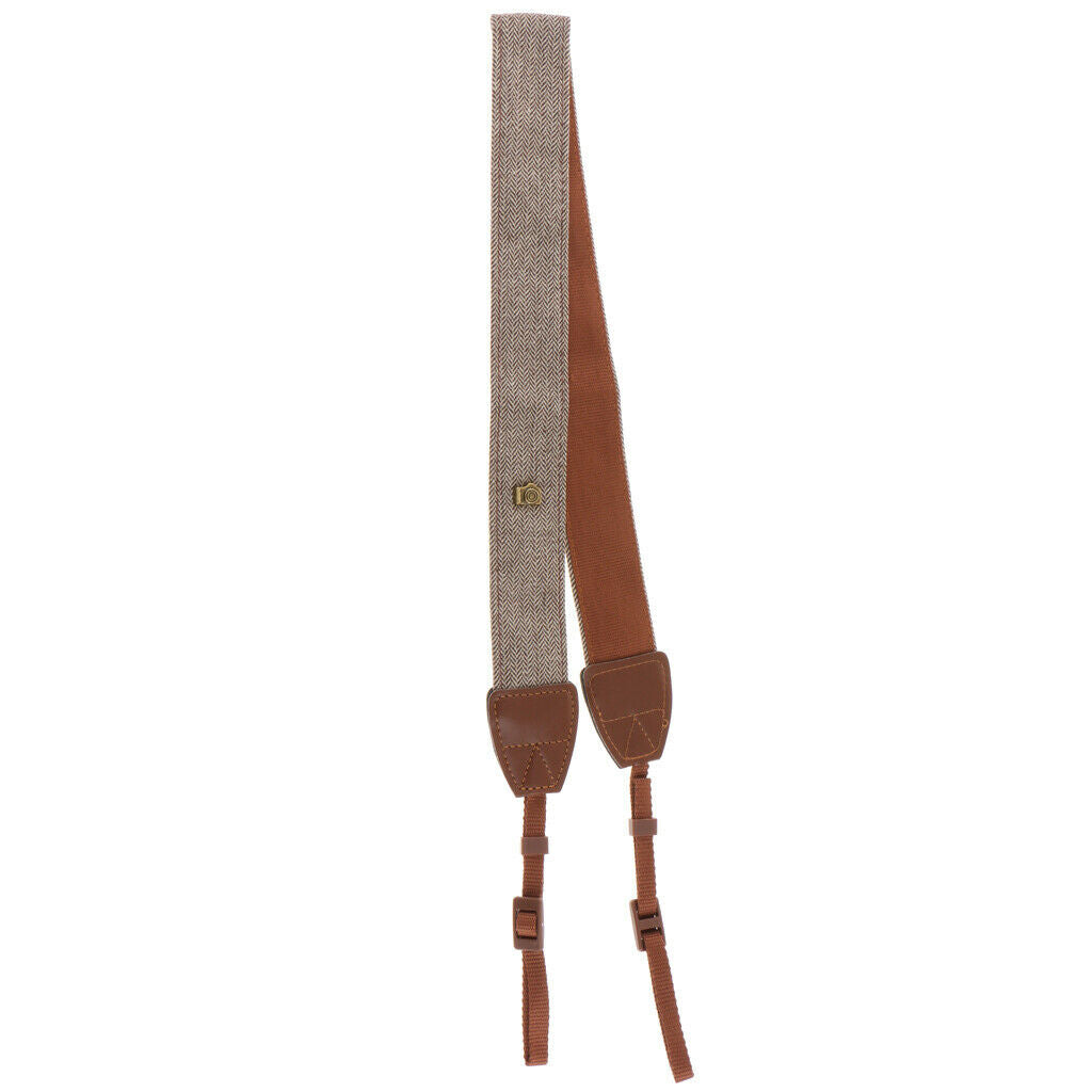 Camera Shoulder Neck Strap with Quick Disconnects for Canon   Sony Brown