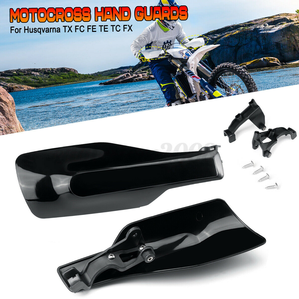 Black Enduro Motocross Handguard For Husqvarna TX FC FE TE TC FX  â—