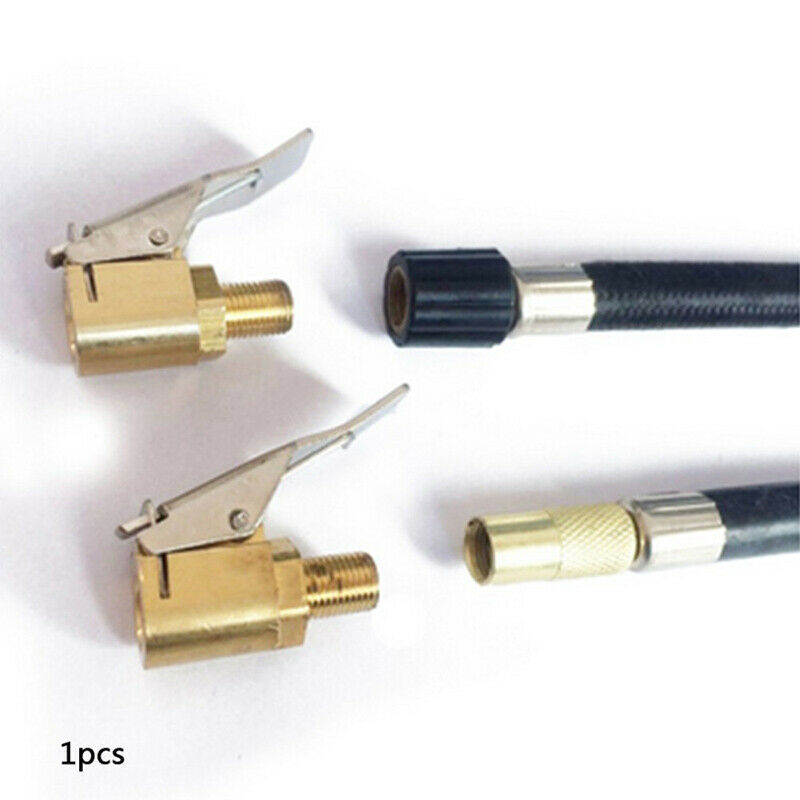 Car Brass Air Pump Chuck Tyre Valve 8mm Pump Valve Clip Clamp Connector Adapter