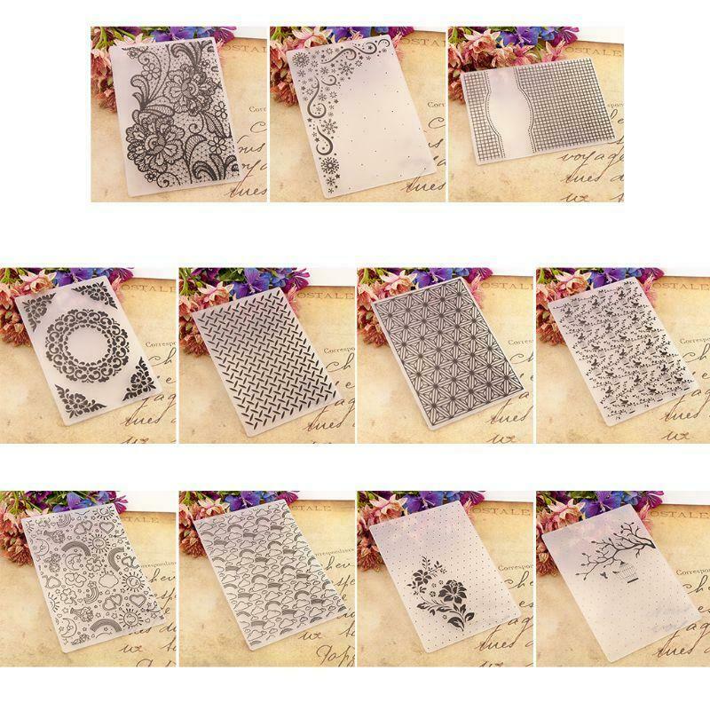 Plastic Embossing Folder Template DIY Scrapbook Photo Album Card Making Crafts