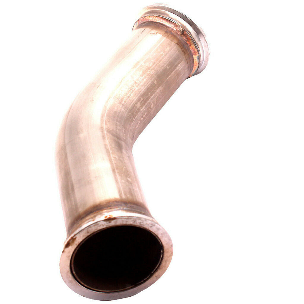 Stainless Steel 45 Degree Pipe Tube Turbo Downpipe w/ V band Flanges Clamp