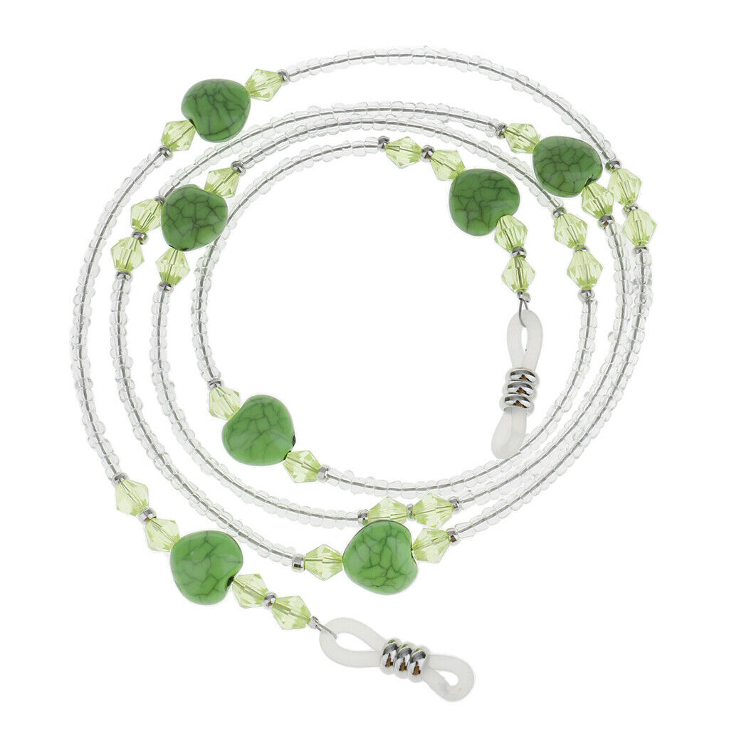 Beaded Eyeglass Chain Holder Sunglasses Spectacles Lanyard Necklace Set of 2
