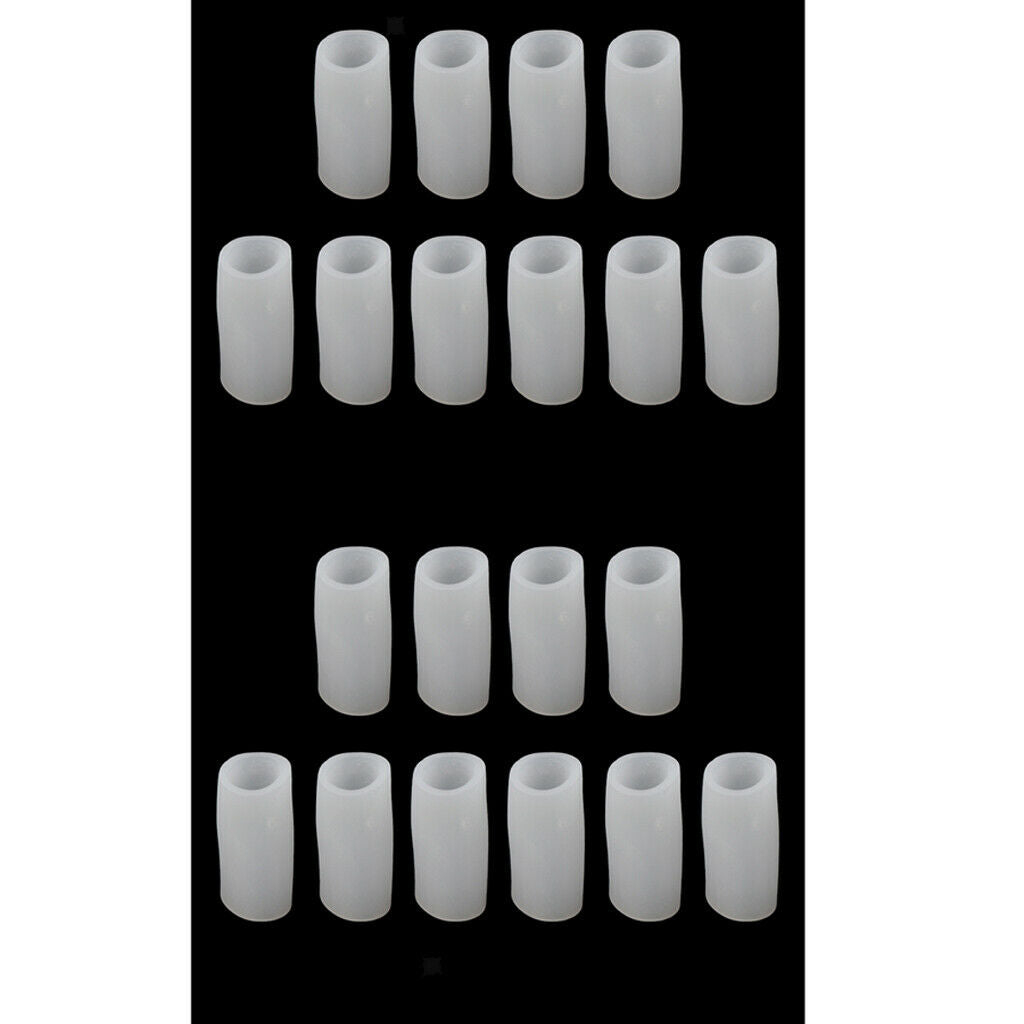 20 Pairs Silicone Toe Sleeves Tube Caps Cushions Protectors Feet Care S/L