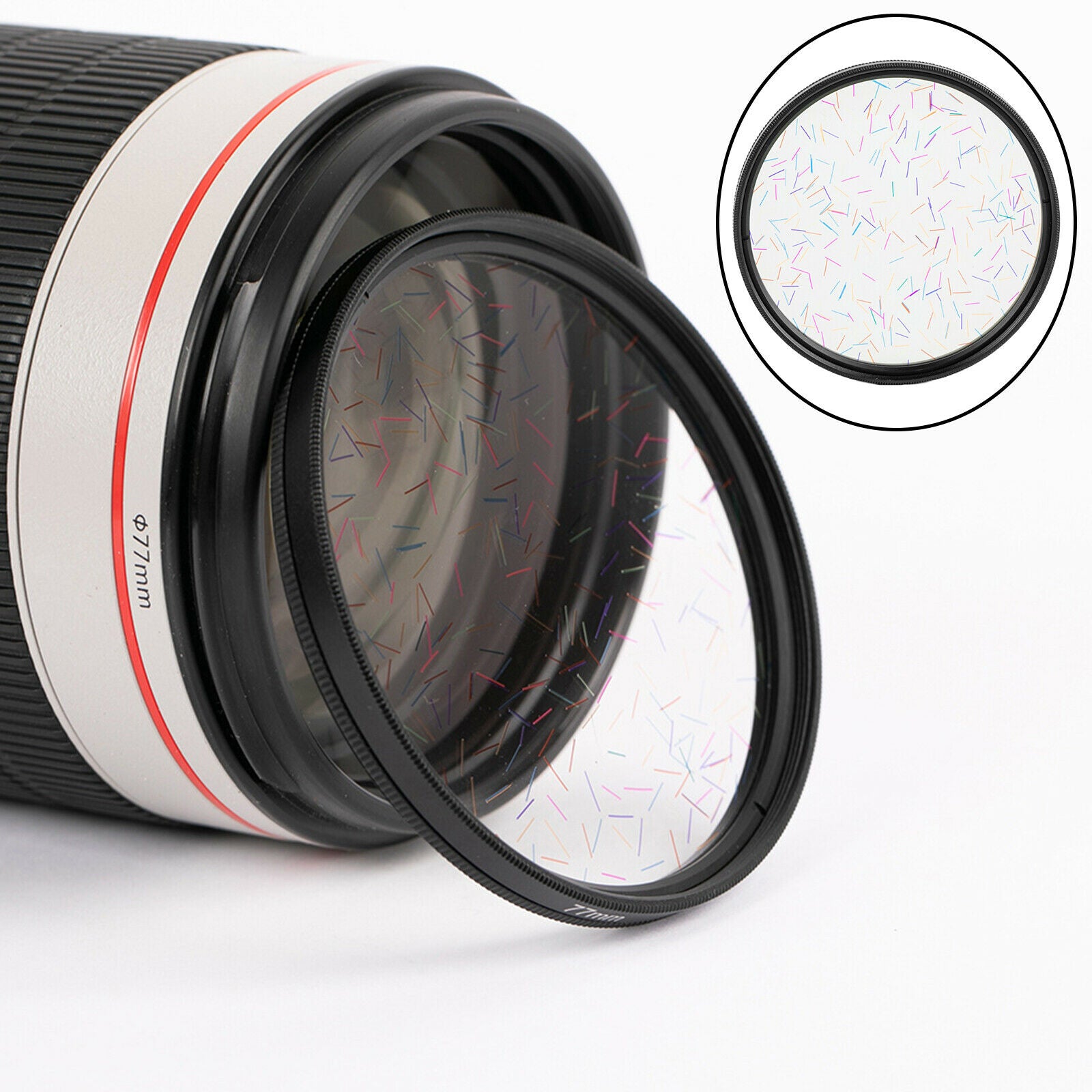 77mm Star Filter Streak Filter Classic Style for DSLR Micro SLR Cameras