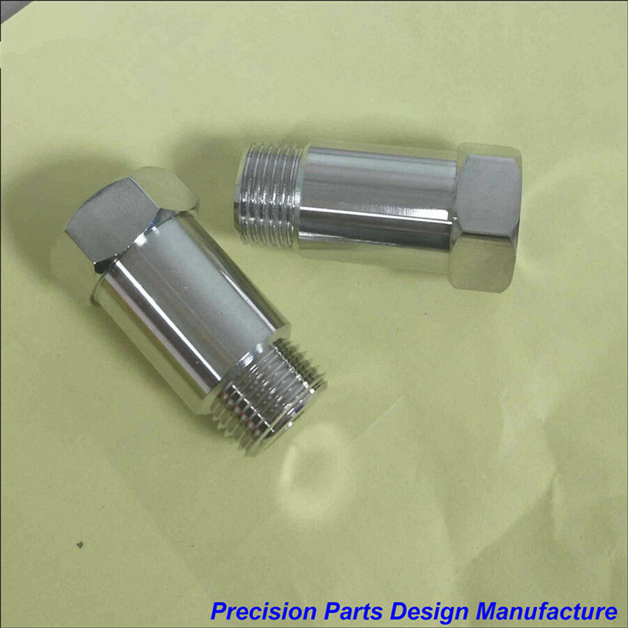 45mm Nickel Plated Straight O2 Oxygen Sensor Extension Spacer CEL Fix- M18x1.5