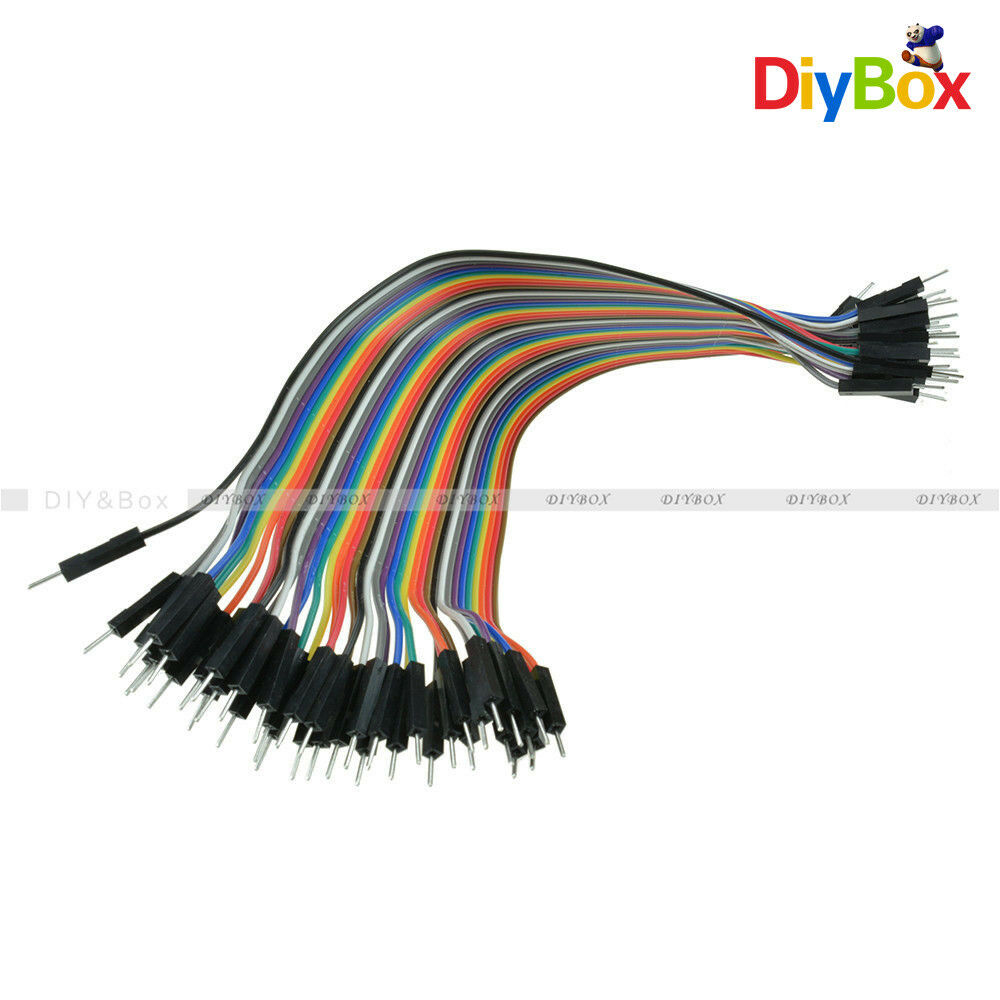 40PIN Dupont wire jumper cables 20cm 2.54MM male to male 1P-1P For Arduino D