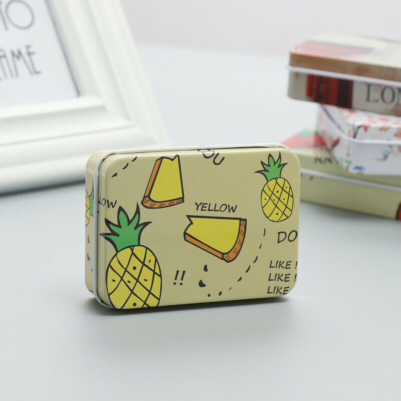 Random Colors Tin Can Boxes Metal rectangle Hairpin Jewelry Storage Conta.l8