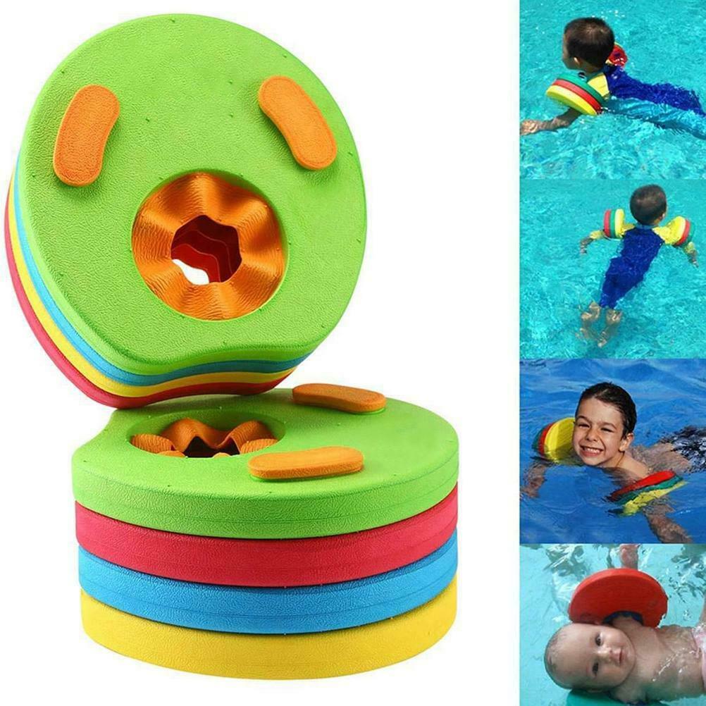 4Pcs Kids Arm Float Discs EVA Swim Float Armbands Floating Sleeves Circles Rings