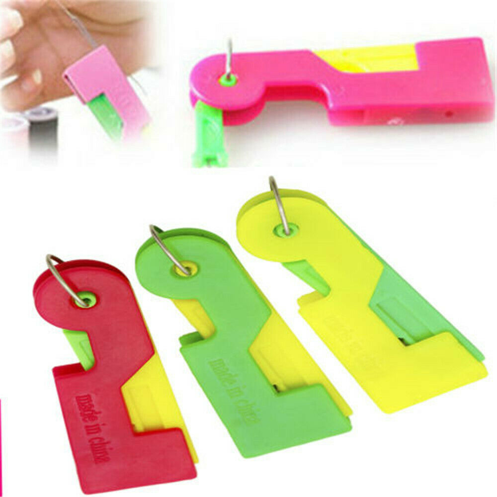 3x Automatic Needle Threader Thread Device Easy Stitch Threading Guide New ~~