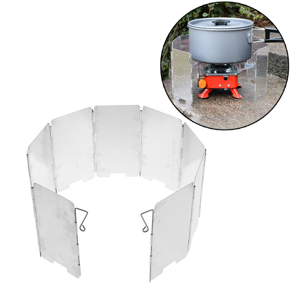 Picnic Wind Guard Cookware Cookout Stove Outdoor Supplies Foldable Wind DEAU