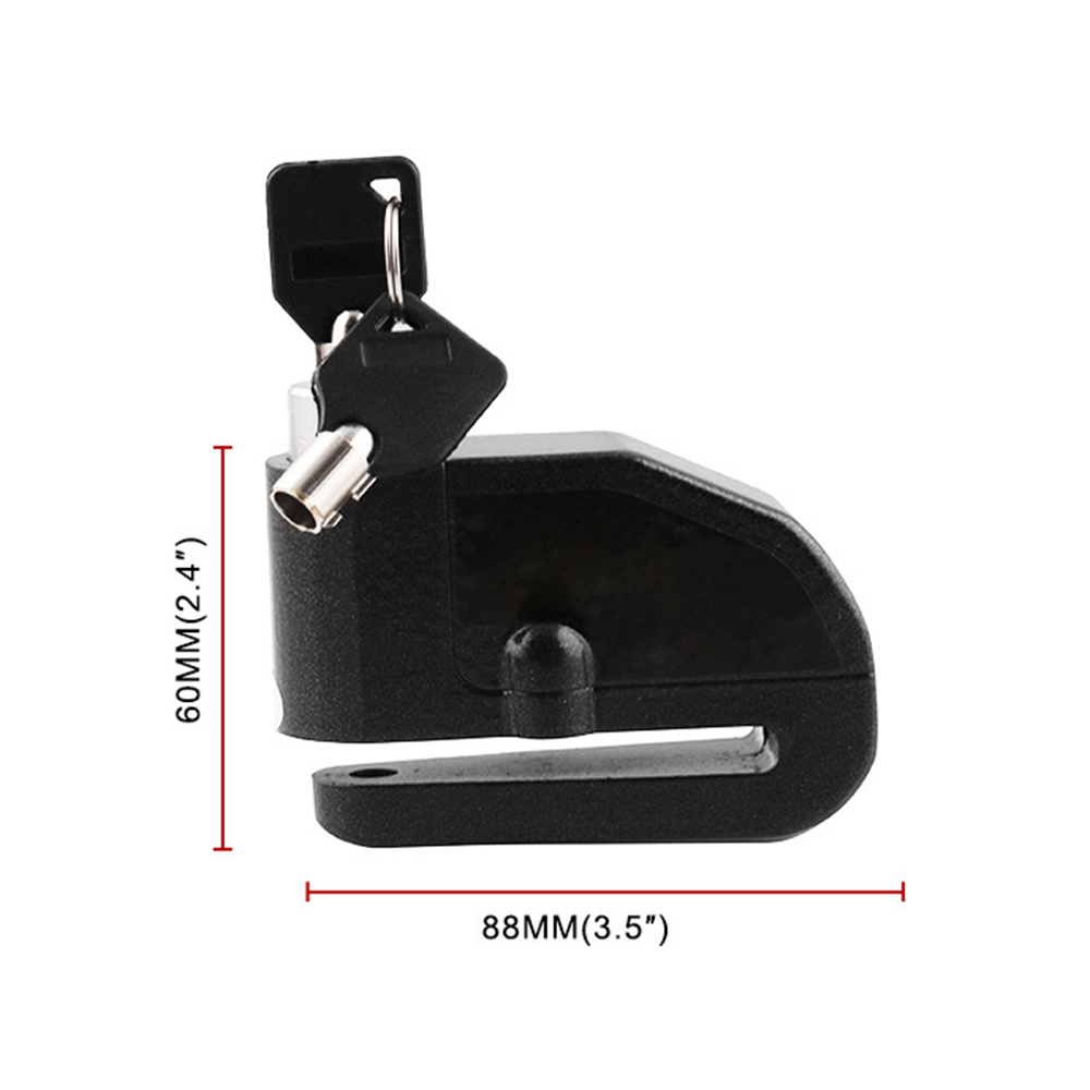 Waterproof Motorcycle Bike Anti-theft Lock Disc Brake Lock+Bag+Reminder Rope