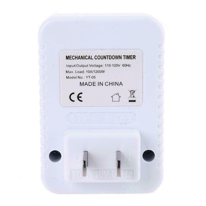 AC 110V 12 Hour Mechanical Plug Switch Timer Socket for Home Appliances Control