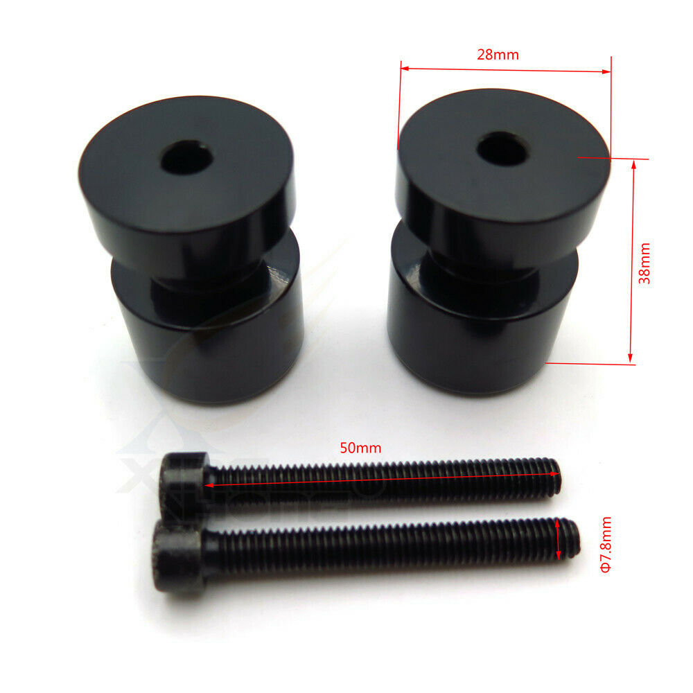 Black Swingarm Spool 6mm For Yamaha R1 YZF-R1 R6 YZF-R6 1998-2015 14 13 12