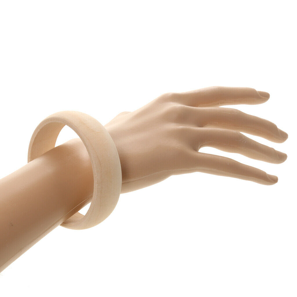 12 PCS Wood Rings Circles Unfinished Wood for Craft, with Vary Shapes Design,
