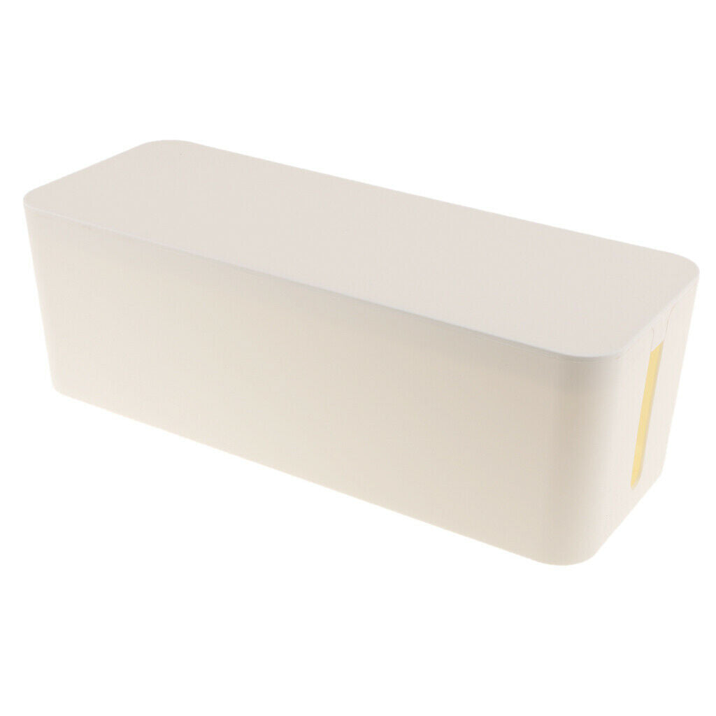 Cable Management Cord Organizer Storage Holder Desk Computer USB Hub White