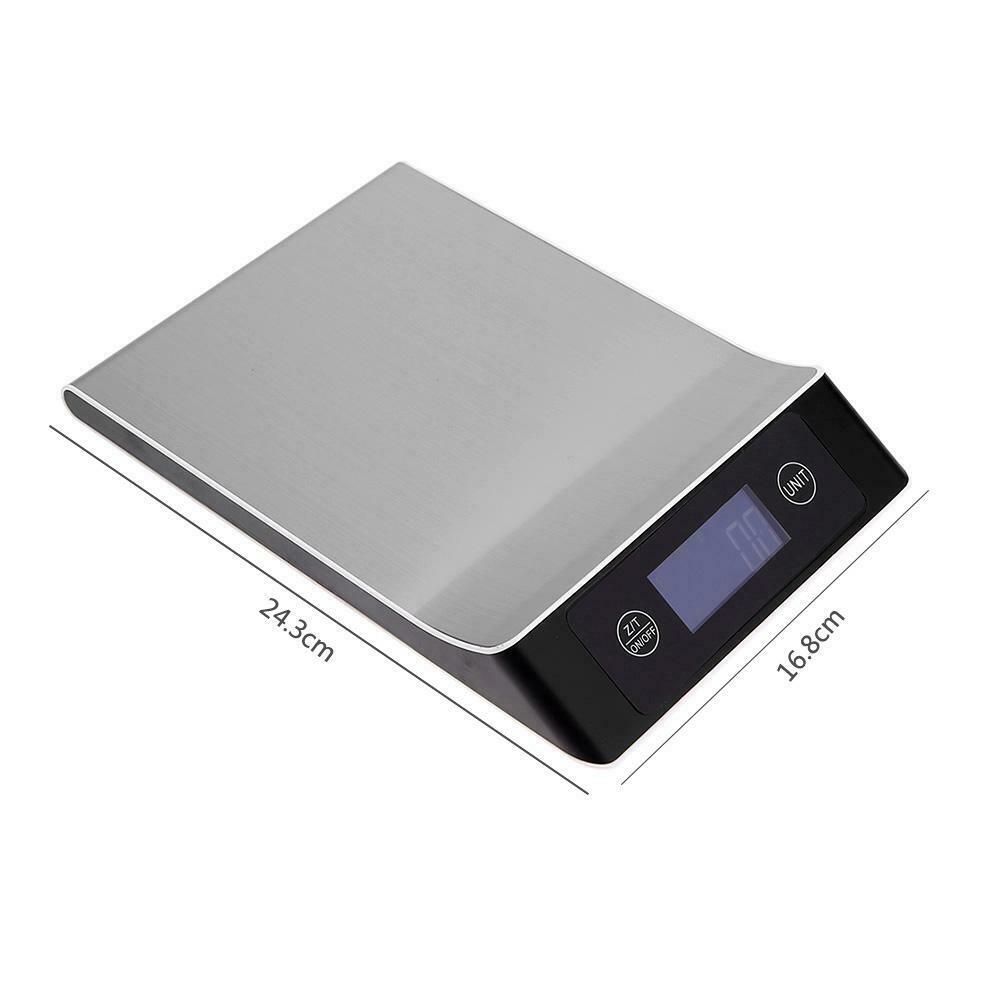 15kg/1g Stainless Steel Electronic LCD Digital Scale Kitchen Weighting Tool @