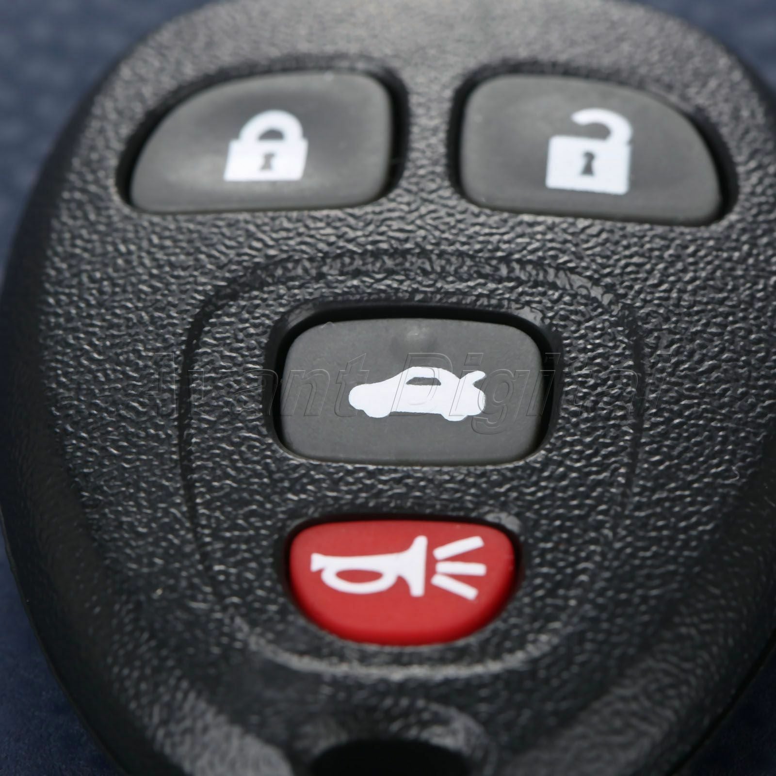 Remote Keyless Entry Shell Fob Case Pad For Chevrolet Pontiac Buick 4 Buttons
