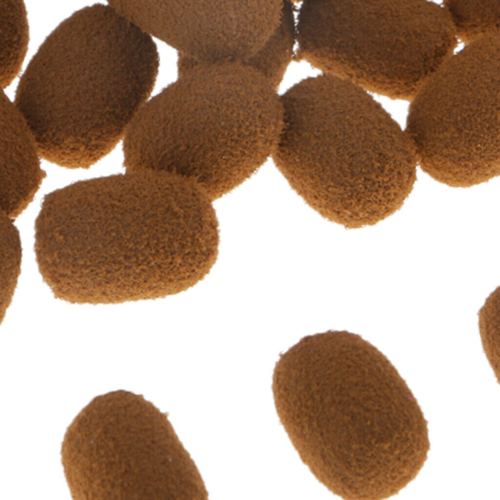 30pcs/Box   Up Boilies Floating Ball Beads Capsule Shape Baits Brown