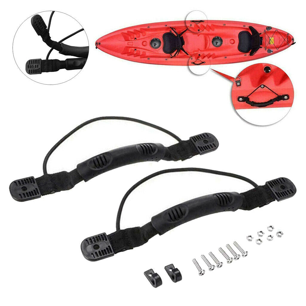 2Ps Kayak Canoe Boat Carry Handle Kayak Pull Handle with Cord Rope Easy Carrying