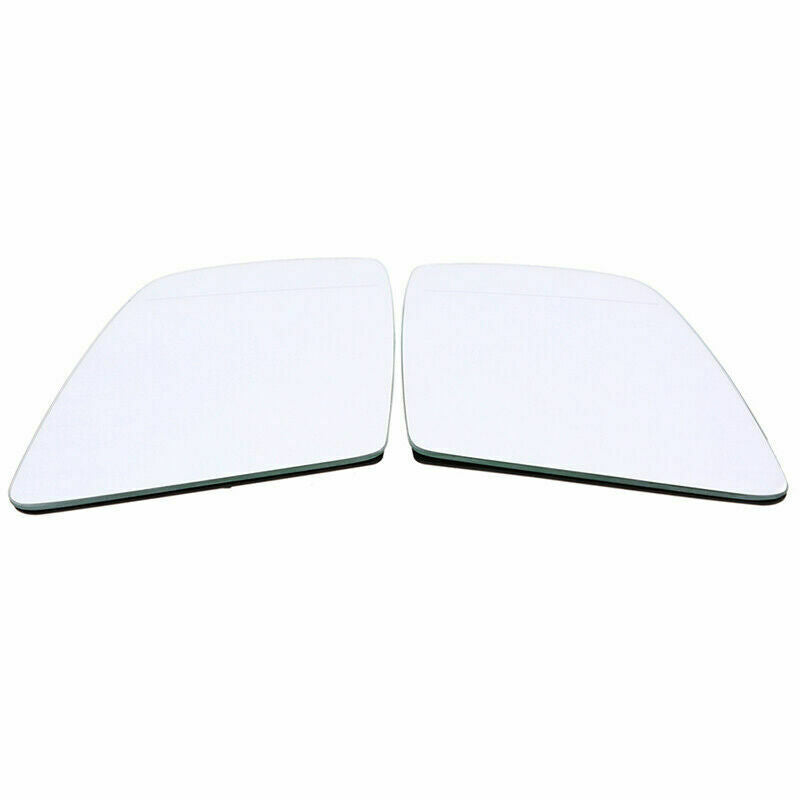 For BMW E60 E61 E63 E64 03-10 Pair Side Rear View Mirror Glass Heated White