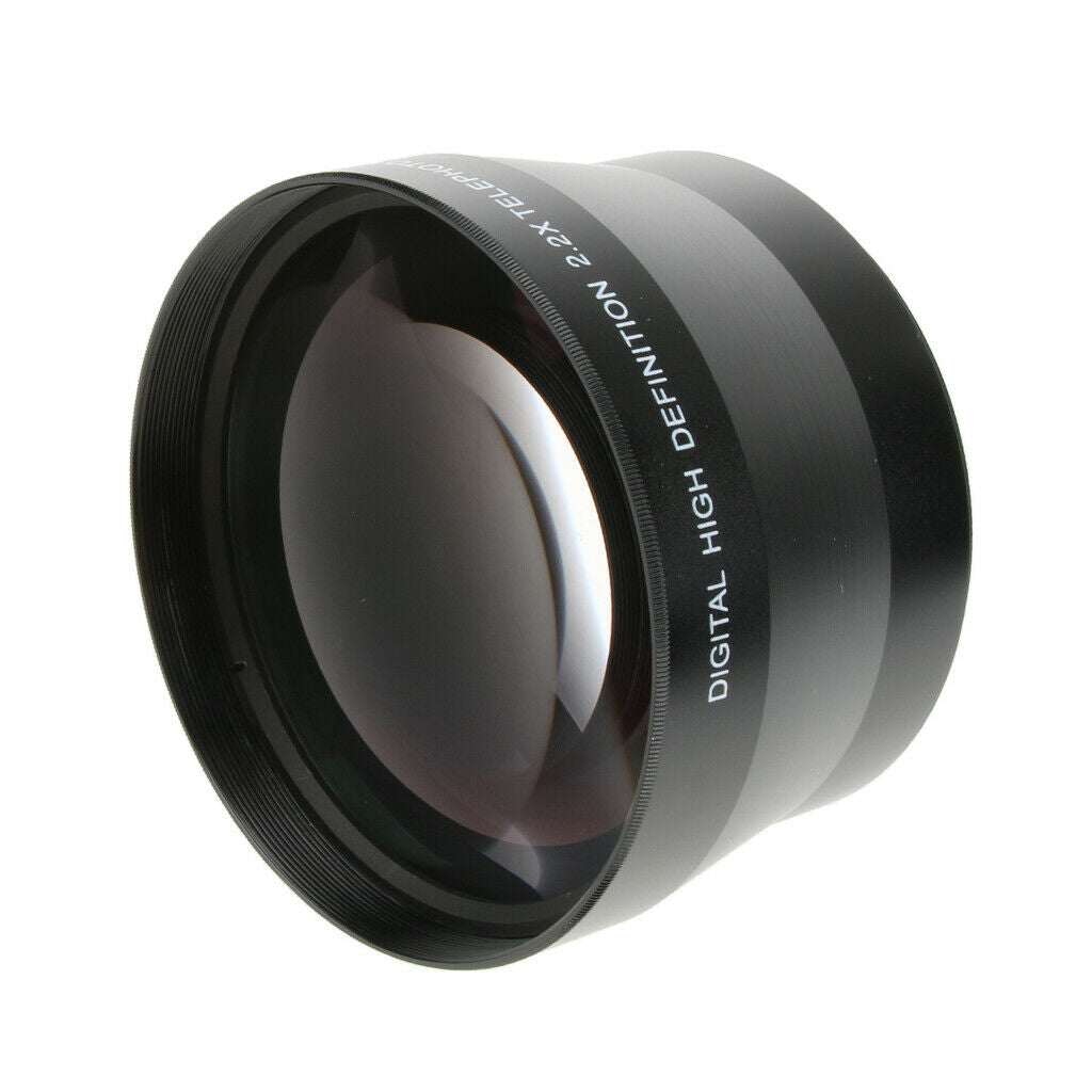 72mm 2.2x Magnification Telephoto Lens Teleconverter for 72mm Thread Cameras
