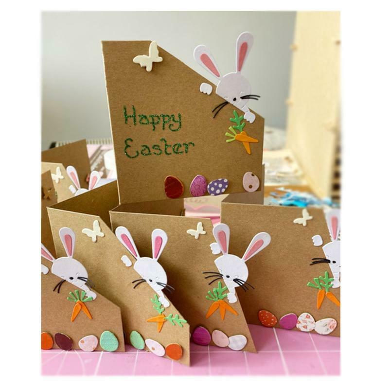 Rabbit Metal Cutting Dies Stencil DIY Scrapbooking Album Paper Template