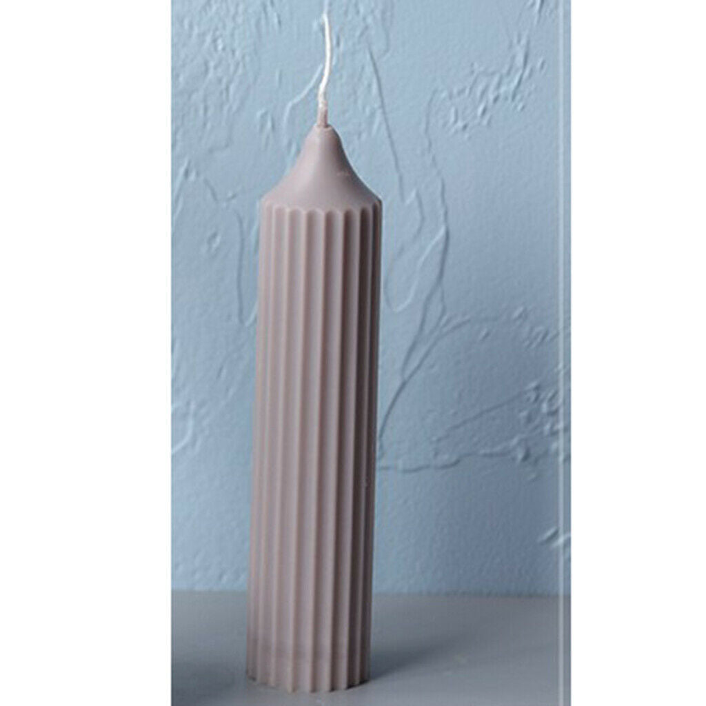 Spire Cylinder Shaped Plastic Clear Candle Molds Candles Making Tool