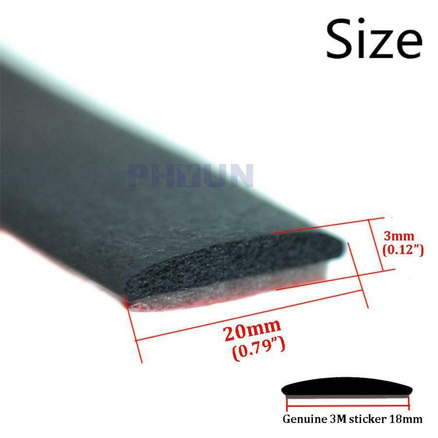 5 Meter Self Adhesive Auto Windshield Window Rubber Weather Draft Seal Strip