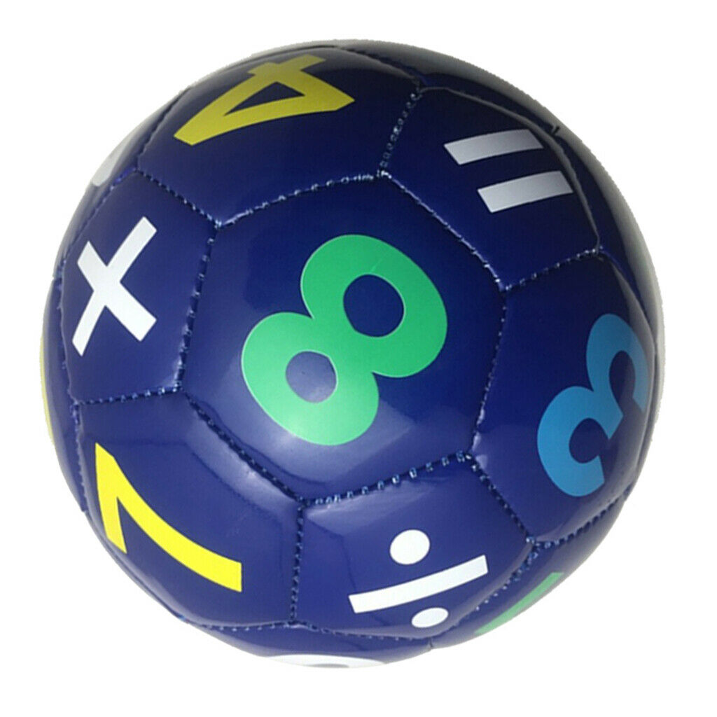 Children Football Penguin/Number Pattern Ball Kids Soccer Blue Number Ball