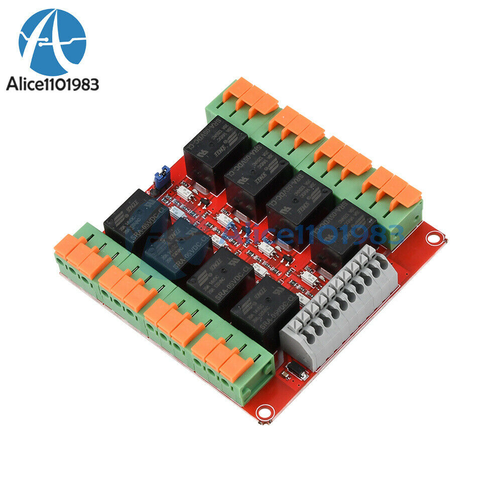 5V 8 Channle 20A Relay Control Module Support High And Low Voltage Trigger