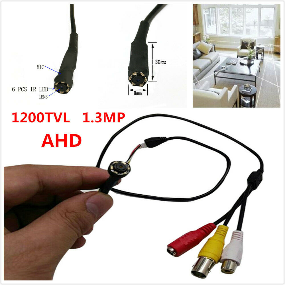 2500TVL 1.3MP Mini AHD Camera Videonight vision Pinhole Audio spy Camera Home