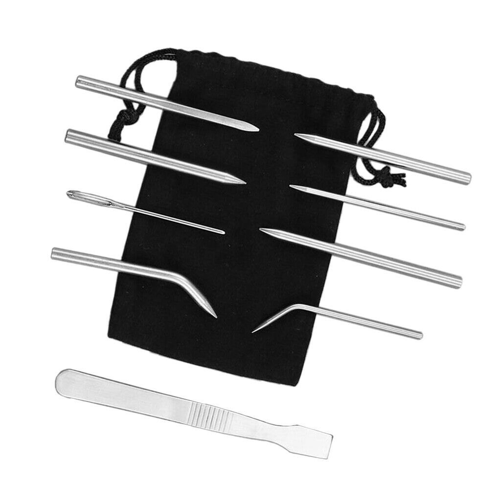 9x Paracord Stitching Set Durable Paracord Lacing Needle for Laces Weaving