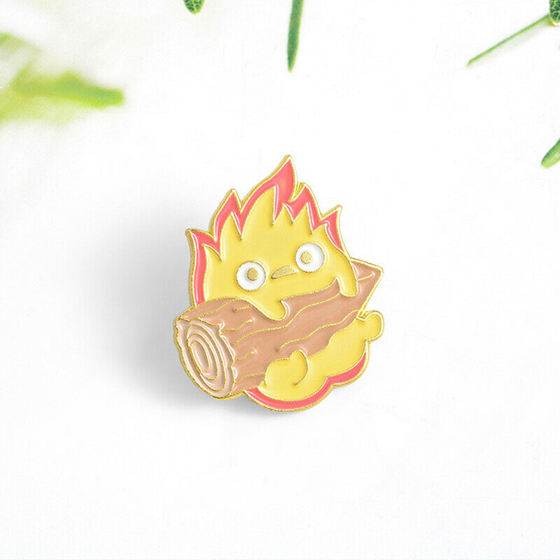Enamel Pin Japanese Anime Brooches Fire Elf Badge for Bag Lap.l8