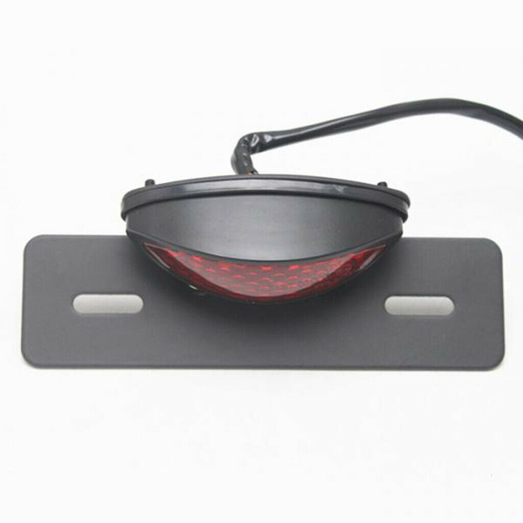 12V 14-LED Motorcycle Turn Signal Brake License Plate Integrated Tail Light