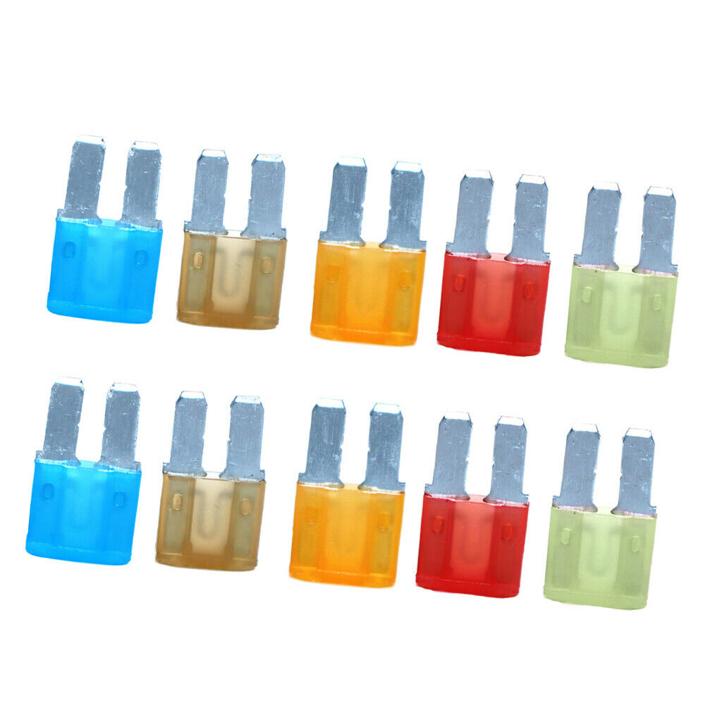 10pcs Micro 2 ATR  Fuses Assortment 5A~20A Automotive Circuit Protector
