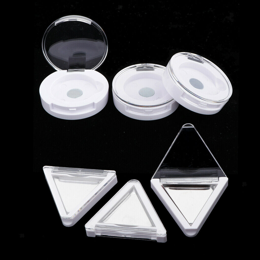 Eyeshadow Case Blush Lip Gloss Pressed Powder Lipstick Box Container White