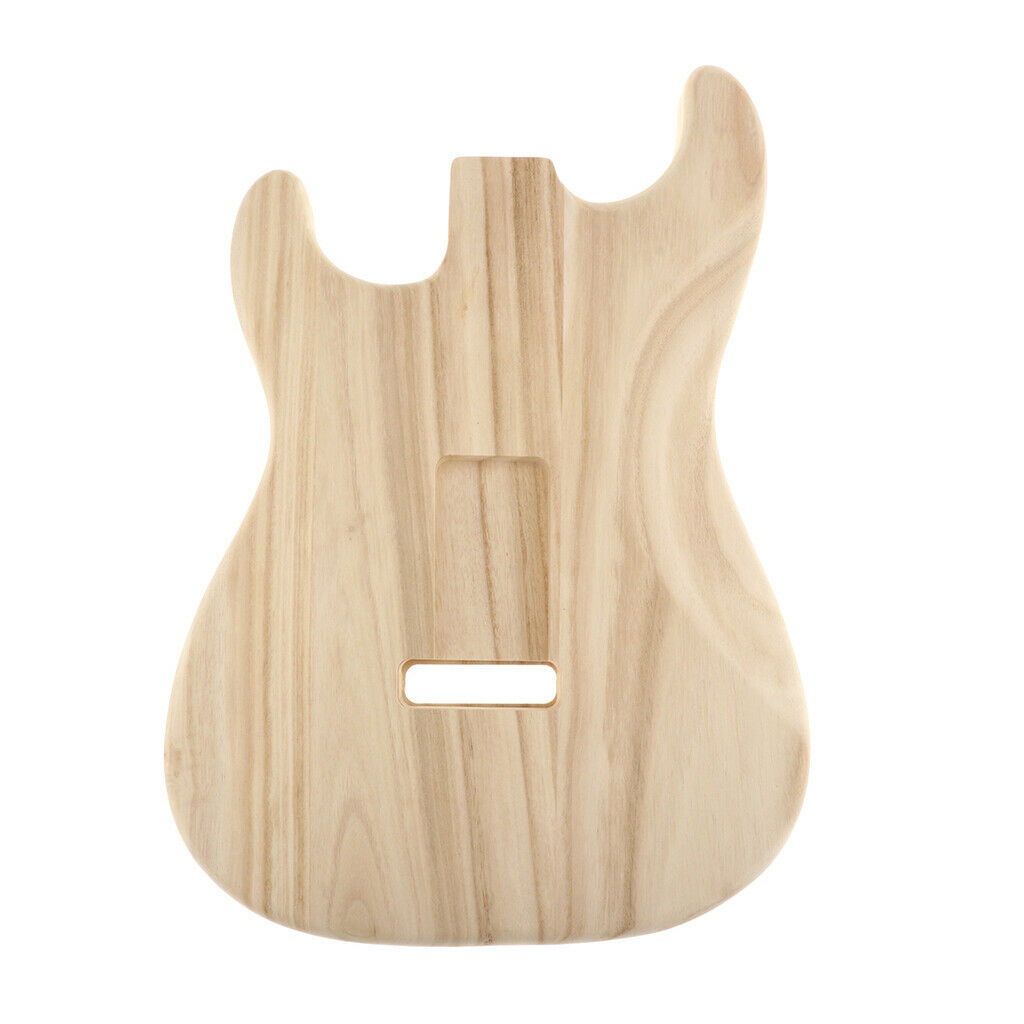 Sycamore Wood Guitar Body Unfinished for ST Guitar DIY Luthier Tool x1