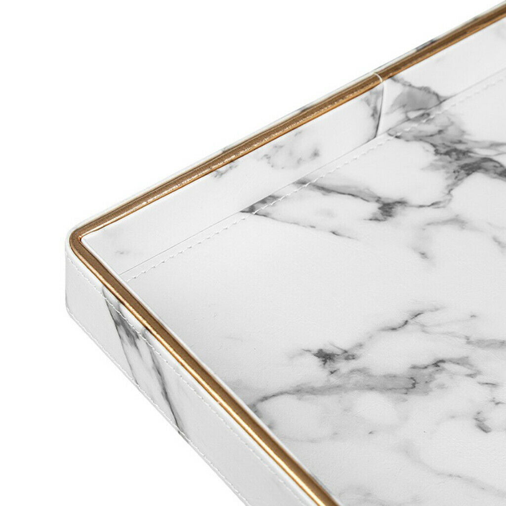 Marble Texture Serving Tray Storage Containers Boxes Tray Gifts