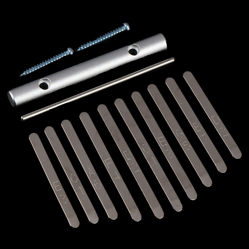 10-Key Kalimba Keyboard DIY Steel Keys Bridge Thumb Piano Music Replaceme.l8