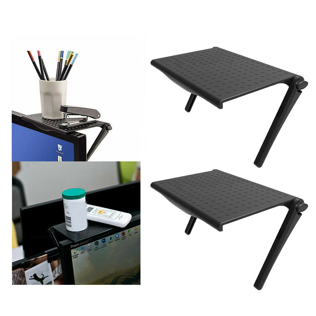 2Pack TV Top Shelf Top Shelf Adjustable Screen Shelf Storage Bracket Office