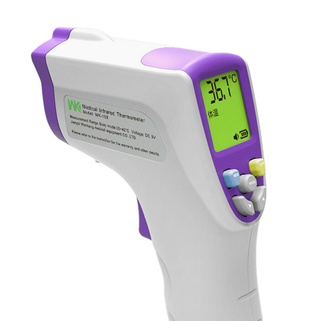 Baby Kids Forehead Thermometer LCD No Touch Body Fever Alarm Temp Measure