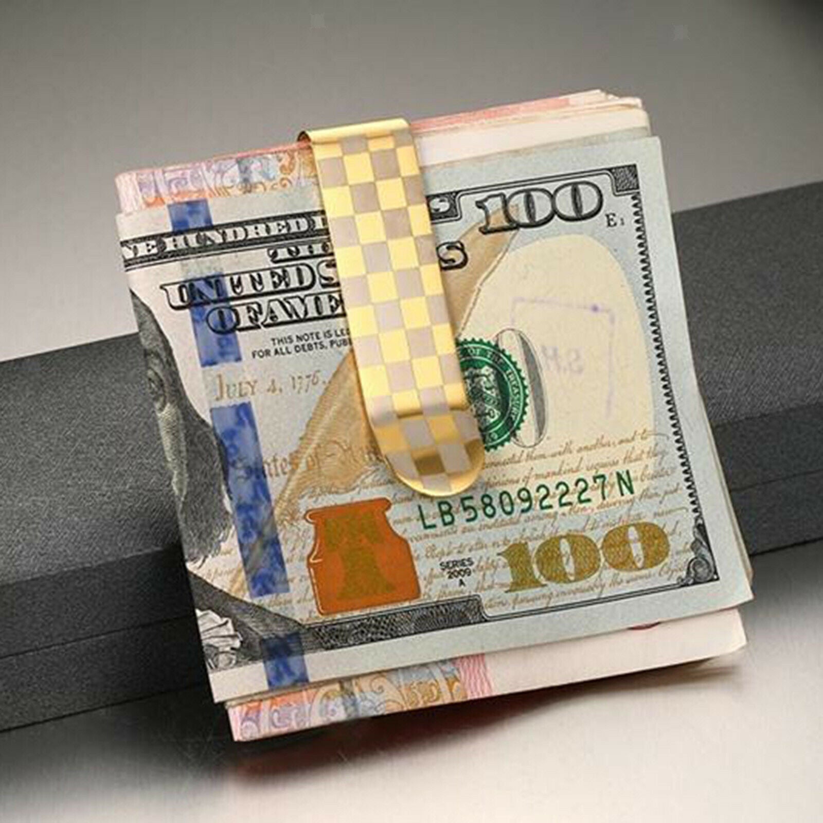 Stainless Steel Metal Money Clip Fashion Simple Dollar Cash Clamp Holder Wallet