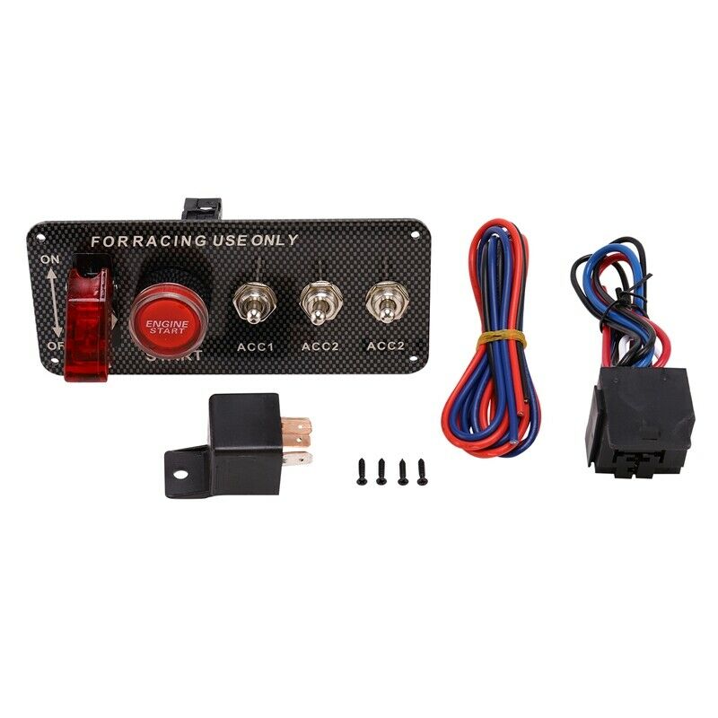Racing Engine Start Button Ignition Switch Panel Led Car Modification Switch PV1