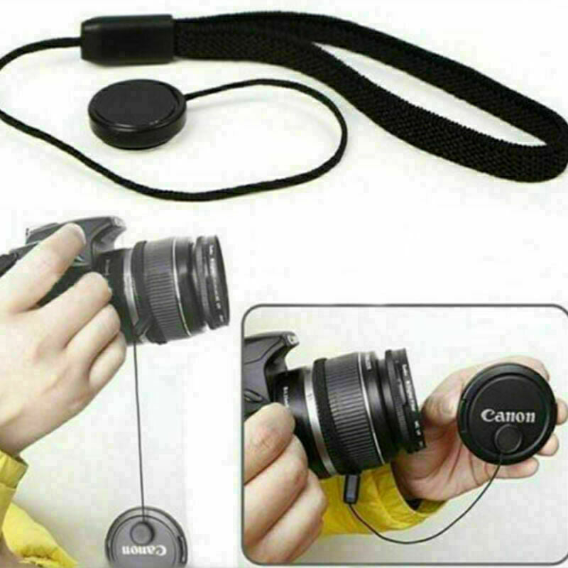 Lens Cover Cap Holder Keeper String Leash Strap Rope For Canon Nikon Sony Camera