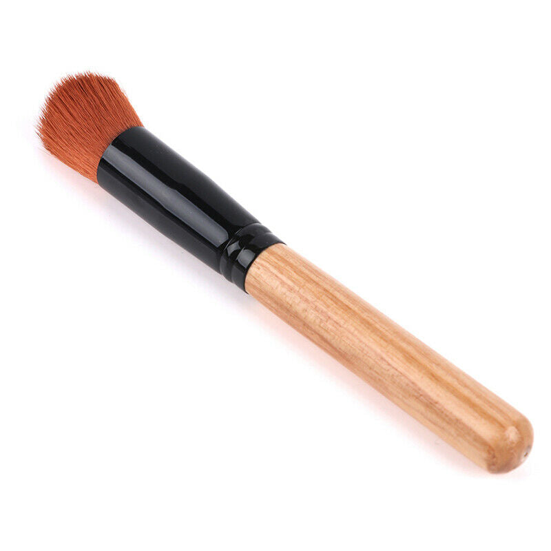 Wood Makeup Brushes Concealer Blush Liquid Foundation Face Make Up Brush .l8