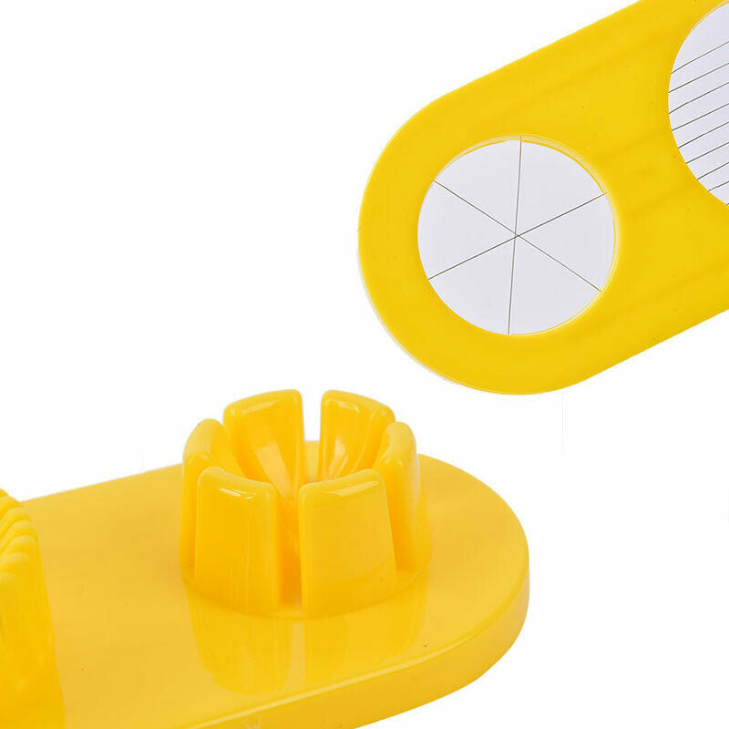 Egg Slicer Cutter Fruit Garnish Easy Clean Stainless Steel Kitchen Separator TL