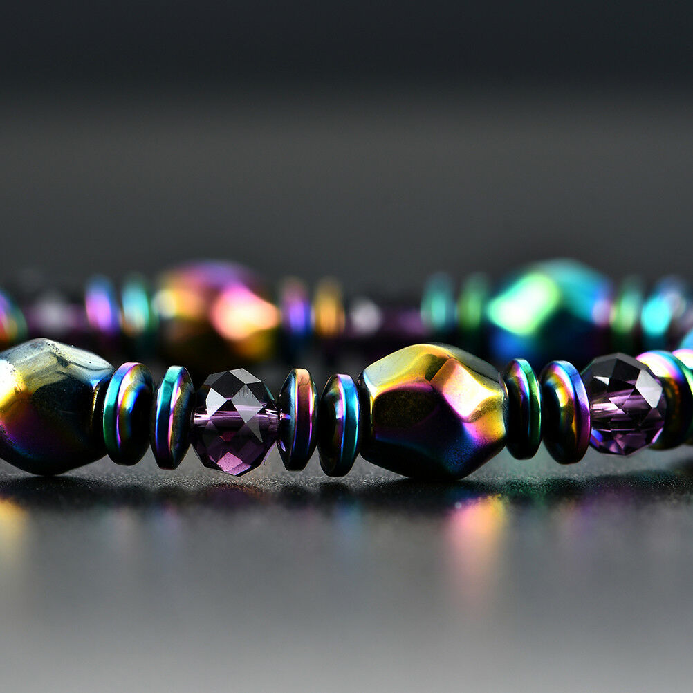 New stylish color black stone anti-fatigue magnetic bracelet.l8