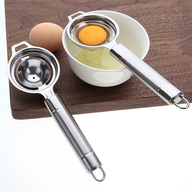 Egg Yolk White Separator Separates Stainless Steel Sieve Kitchen Tool Utensil